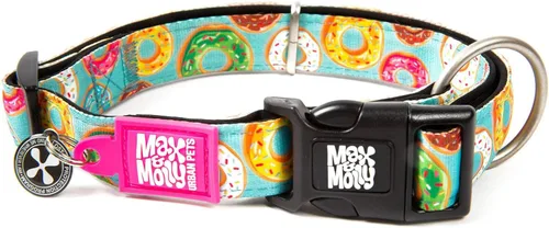 Miniatura 8 de Max & Molly Urban Pets Smart ID - Collar para perro con etiqueta de seguridad QR Gotcha! para mascotas y perfil de mascota personalizado, neopreno