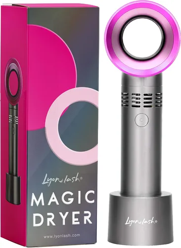 Miniatura 8 de Lyon Lash Portable USB Rechargeable Bladeless Mini Fan/Air Conditioning Blower/Handheld Cooling Dryer, Essential Eyelash Extension Supplies, Dries