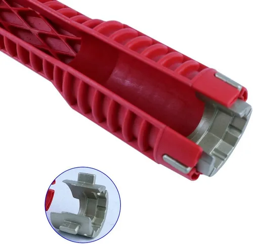 Miniatura 6 de SagaSave Instalador de grifo y fregadero Herramienta multifuncional llave de grifo Herramienta de instalación de fregadero de doble cabezal