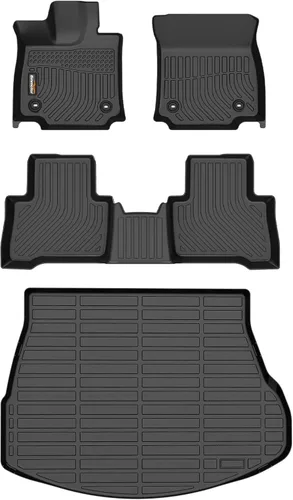 Miniatura 31 de Alfombrillas de TPE para Toyota Highlander 2014-2019 7 y 8 asientos, protección para todo tipo de clima, forros de piso de automóvil resistentes