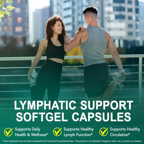 Miniatura 7 de Suplementos de drenaje linfático, suplemento de apoyo del sistema linfático para mujeres y hombres, mezclas de hierbas naturales con equinácea