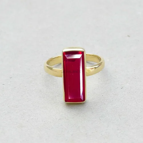 Miniatura 34 de Anillo de plata de ley maciza superpuesta de oro amarillo de 18 quilates para mujer, anillo de compromiso de plata esterlina, juego de bisel