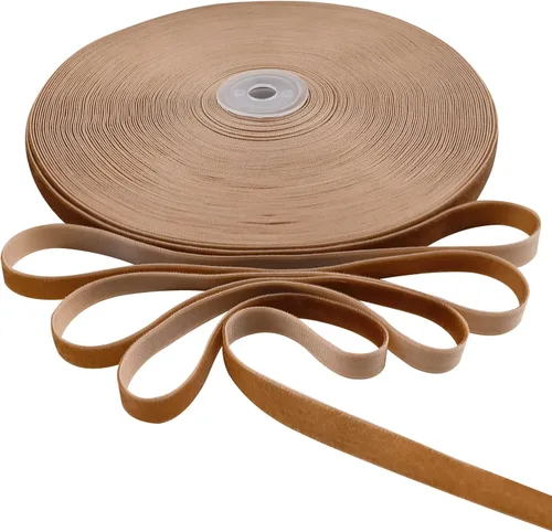 Miniatura 17 de BokingOne Cinta de terciopelo rojo vino, 3/8 pulgadas x 30 yardas, cinta de terciopelo de nailon burdeos para envoltura de regalos, bodas