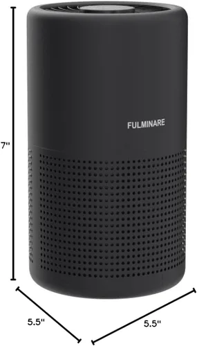 Miniatura 10 de Purificadores de aire para recámara, FULMINARE filtro de aire HEPA H13, limpiador de aire silencioso con luz nocturna, purificador de aire pequeño