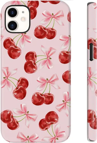 Miniatura 114 de Funda para iPhone 12 Mini, compatible con carga inalámbrica, protección de doble capa con elegante diseño de flores silvestres, silicona suave +