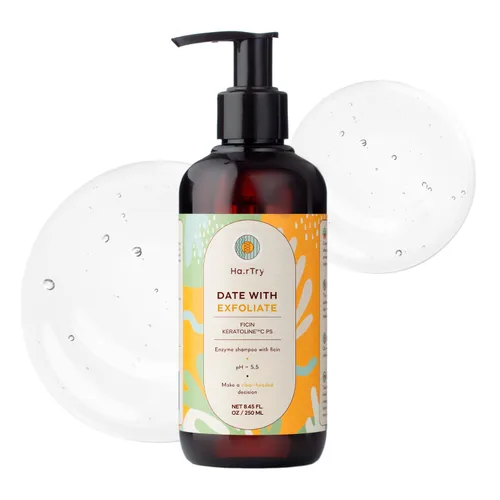Date With Exfoliate - Champú exfoliante enzimático multifunción con ficina - Para limpieza profunda y refrescante del cuero cabelludo - Net 8.45 Fl.