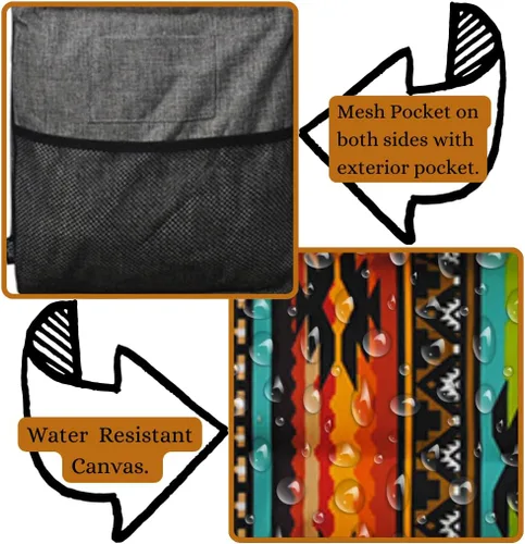 Miniatura 326 de NGIL Bolsa de comestibles reutilizable extra grande plegable de gran tamaño para comestibles, almacenamiento, picnic, playa, Bronco-negro occidental