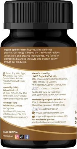 Miniatura 7 de ORGANIC SPREE Haritaki Tablets - Suplemento Haritaki orgánico del USDA, apoya la digestión y el bienestar general*, 120 tabletas