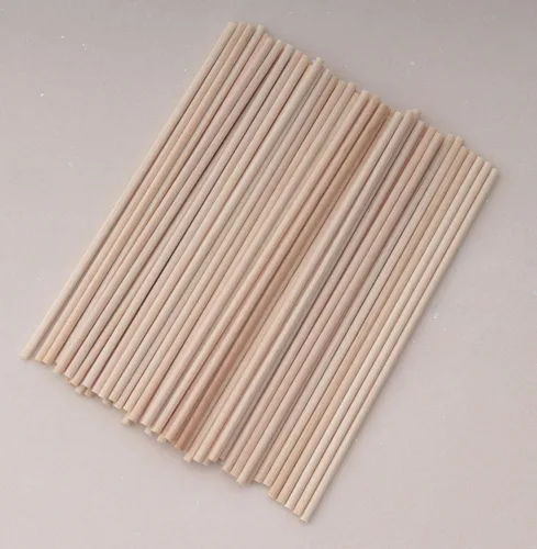 Miniatura 3 de 60 varillas de madera de 4 pulgadas de madera natural sin terminar para proyectos de manualidades, decoración del hogar, decoración del hogar