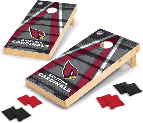 Miniatura 21 de Wild Sports - Set para jugar al cornhole (meter sacos pequeños en un agujero) con tablero de madera de 2 x 4 pies y 8 sacos con frijoles, diseño