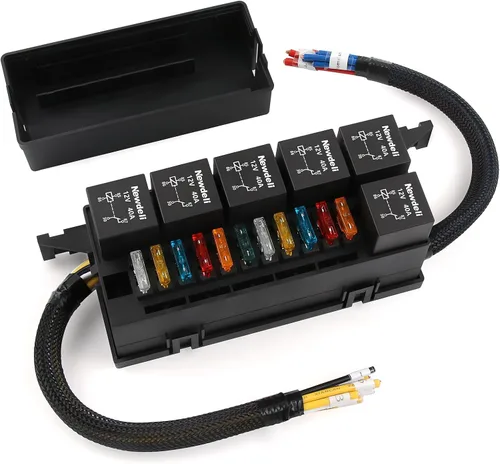 Miniatura 8 de Newdeli Juego de 10 Portafusibles en Línea 14AWG 12V ATO/ATC Impermeable con 100 Fusibles de Hoja Estándar 2A/3A/5A/7.5A/10A/15A/20A/25A/30A/35A AMP