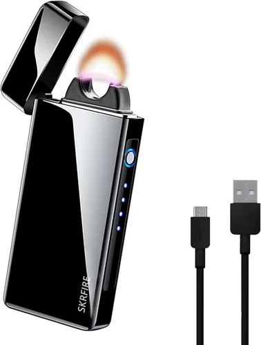 Miniatura 9 de SKRFIRE Encendedor USB resistente al viento – Arco eléctrico de alta potencia, encendedor de plasma recargable con linterna multimodo y pantalla