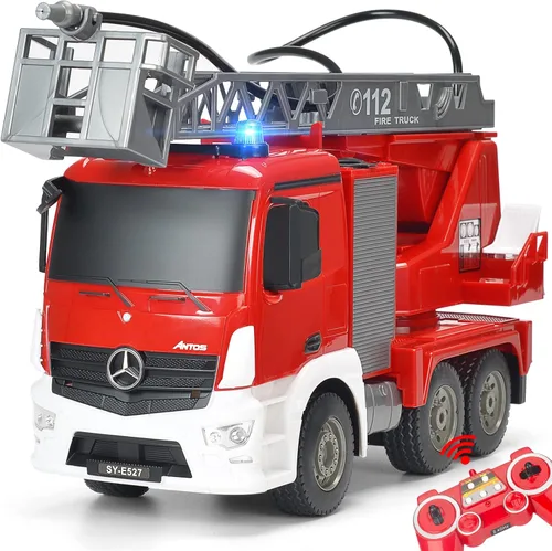 Miniatura 7 de DOUBLE E Volvo Excavadora RC Excavadora de control remoto de juguete para niños, vehículos de construcción de función completa, juguetes con pala