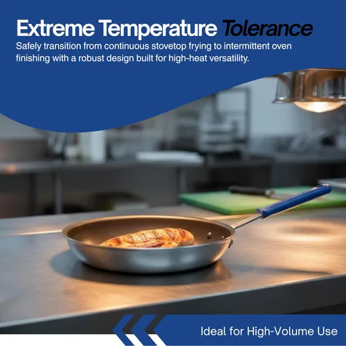 Miniatura 6 de Vollrath Wear-Ever CeramiGuard II sartén para freír con mango, Plateado