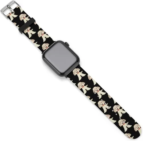 Miniatura 23 de Correa de reloj de silicona suave compatible con Apple Watch para hombres/unisex/jóvenes compatible con Iwatch Series 5/4/3/2/1, Happy Camper