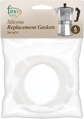 Miniatura 7 de Fino Junta de repuesto para cafetera espresso de 3 tazas, silicona, juego de 4