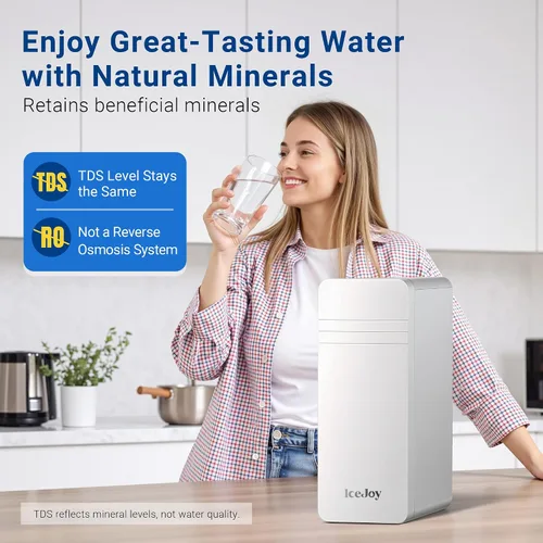 Miniatura 4 de IceJoy CTO Filtro de agua debajo del fregadero, para sistema de ultrafiltración de 3 etapas, de alta capacidad 2000 galones, 1 paquete