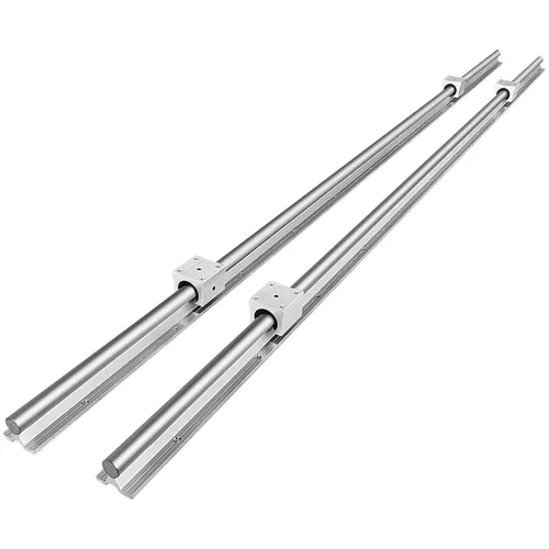 OrangeA - Riel lineal 2 piezas SBR16-78.740 in, 2 rieles de guía lineal y 4 bloques de rodamientos de carro, kit de riel CNC | Diapositiva lineal de
