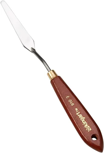 Miniatura 2 de KINGART Cuchillo de paleta cónico TROWEL y herramienta de pintura para raspar, mezclar y pintar con pinturas al óleo y acrílicas