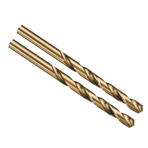 Miniatura 145 de PATIKIL Broca Jobber de 0.039 in, vástago recto M35 cobalto 5% acero de alta velocidad 135° acabado dorado para metal duro de acero inoxidable - 2