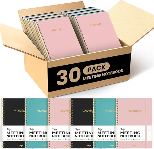 Miniatura 13 de Cuaderno de reuniones para organización del trabajo, cuaderno de trabajo con artículos de acción, agenda para tomar notas, 160 páginas