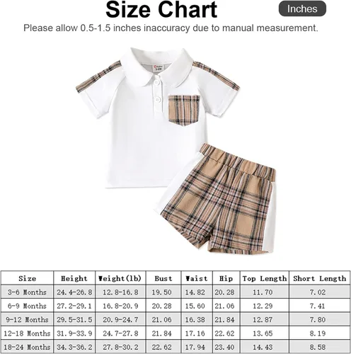 Miniatura 6 de PATPAT Baby Boy Rompers Sleeveless Button Up Print Striped Solid Color Tank Jumpsuit Clothes Outfits