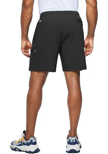 Miniatura 3 de Viodia Pantalones cortos de senderismo para hombre, elásticos, de secado rápido, ligeros, para hombre, pantalones cortos deportivos de pesca