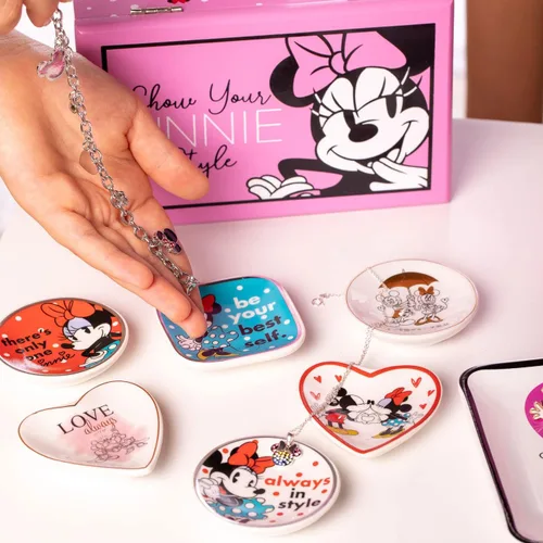 Miniatura 3 de Disney Joyero de Minnie Mouse, muestra tu organizador de joyas estilo Minnie
