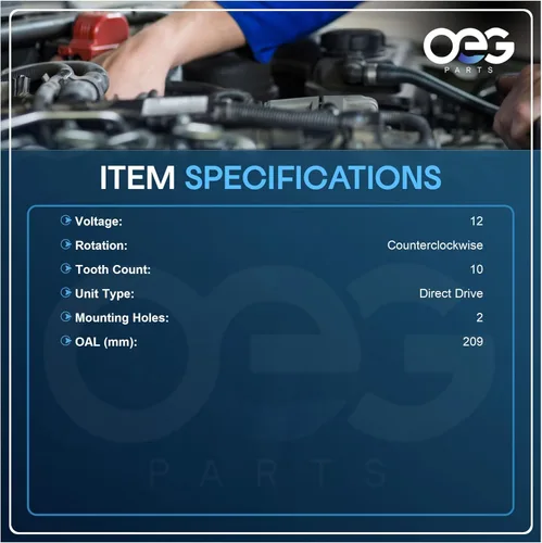Miniatura 3 de OEG Parts - Arrancador compatible con Kawasaki compatible con John Deere Cub Cadet New Holland Toro 15-28HP 21163-7001 21163-7010 21163-7022