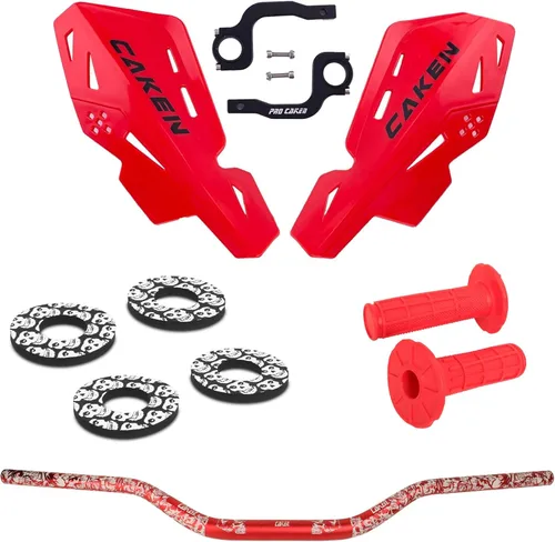 Miniatura 11 de Manillar universal de 28 mm con protectores de manos y kit de soporte CNC para moto de motocross, ATV, scooter para CRF KLX KX LTR TRX SX SXF EXC