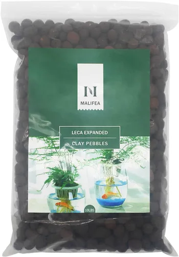 Suministros hidropónicos de arcilla expandida Leca de 10 libras para plantas de jardín de interior (10 libras)