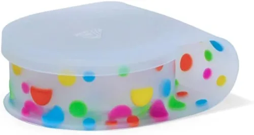 Miniatura 30 de Silipint Cuenco de silicona con tapa Go Go Connected, irrompible, no tóxico, apto para lavavajillas (Aurora, 25 onzas, paquete de 2)