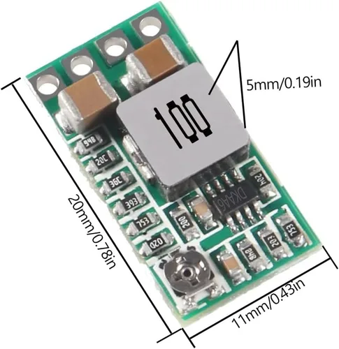 Miniatura 3 de Módulo regulador de 5 V Mini reductor de voltaje DC 4.5-24V 12V 24V reductor reductor de voltaje a 5 V 3A Buck Convertidor Regulador de voltaje