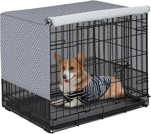 Miniatura 22 de Explore Land Funda transpirable para jaula de perro, ventilación de malla de 4 lados, funda básica para perrera para mascotas, todos los lados