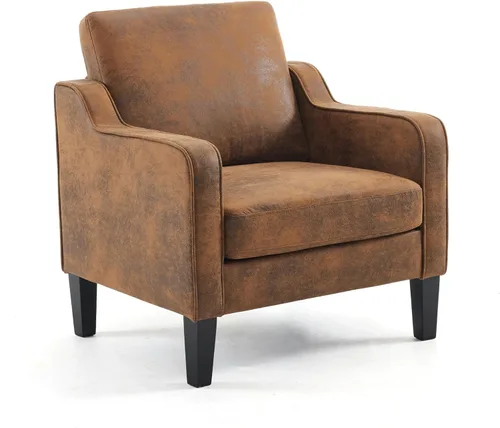 Miniatura 36 de VINGLI Juego de 2 Sillas de Acento Modernas, Sillas Beige para Sala de Estar, Sillón Cómodo para Dormitorio, Silla de Sofá Tapizada, Silla