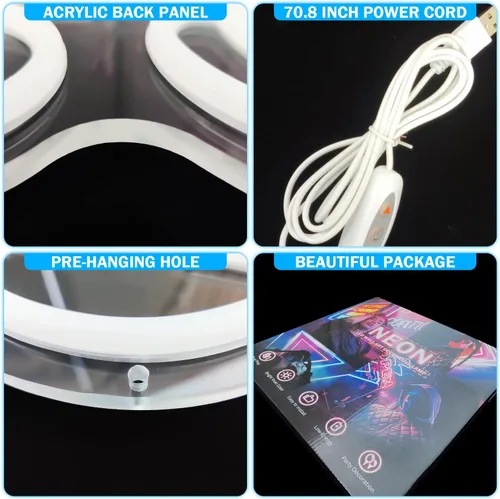Miniatura 6 de Letrero de neón para zapatos deportivos, letreros de neón para pared, regulables, luces LED de neón para dormitorio, hombre, cueva, hogar, fiesta