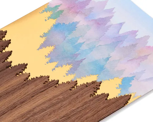 Miniatura 5 de Papyrus Tarjeta en blanco (montaña escénica)