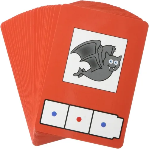 Didax Educational Resources C-V-C - Tarjetas de construcción de palabras, multicolor, 0.5 H x 3.0 L x 4.0 W, (2-819)