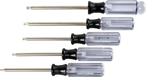 CRAFTSMAN Juego de destornilladores, Torx, mango de acetato, 5 piezas (CMHT65051)