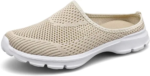 Miniatura 10 de ChicWind - Zapatillas de malla transpirable para mujer, estilo alpargatas, con espalda abierta, sin cordones