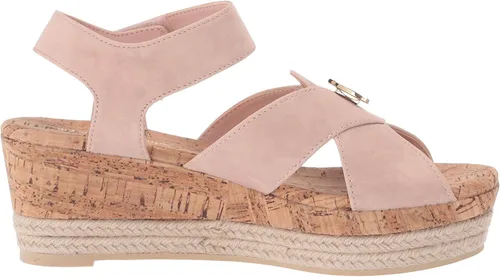 Miniatura 6 de LindSAY PHILLIPS Sandalias de cuña para mujer color rosa 7