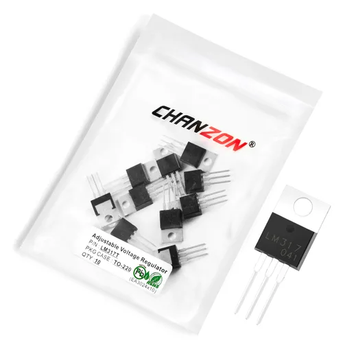 Miniatura 23 de Chanzon TL431 TO-92 Regulador de voltaje ajustable positivo IC, regulador positivo de tres terminales para administración de energía