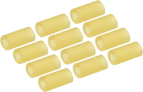 MECCANIXITY Tubo de pastilla de guitarra, tubo de goma, accesorios de guitarra para montaje de guitarra eléctrica o ajuste de altura, paquete de 12