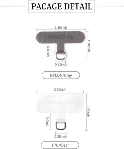 Miniatura 7 de Paquete de 2 lengüetas de amarre para teléfono, parche universal para teléfono sin adhesivo, pieza de repuesto de correa de teléfono para teléfono