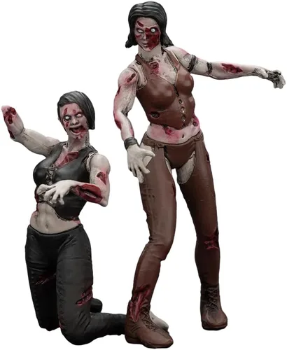 Miniatura 11 de JOYTOY Dark Source Zombie - Figura de Acción 1/25, 11 piezas con articulaciones móviles y desmontables, figuras de zombi en miniatura