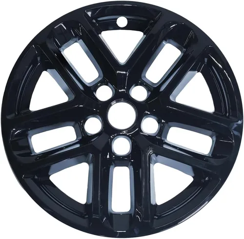 Juego de 4 revestimientos para ruedas de 18" con 5 radios en Y, para Jeep Grand Cherokee 2022-2025 - Negro brillante Brillo negro