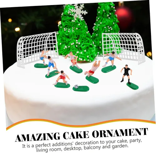 Miniatura 2 de DOITOOL Kit de decoración de fútbol de 8 piezas, decoración de pastel de fútbol, decoración de pastel de fútbol, decoración de pastel de fútbol