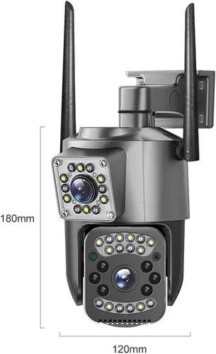 Miniatura 9 de V380pro WiFi 2.5 pulgadas PTZ SC03-W Negro 4MP seguridad CCTV IP inalámbrica cámara PTZ lente dual