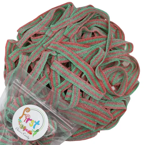 Miniatura 18 de Cinturones de Gomitas Ácidas de Varios Colores (Azul Baya (Arándano), 1 Libra)