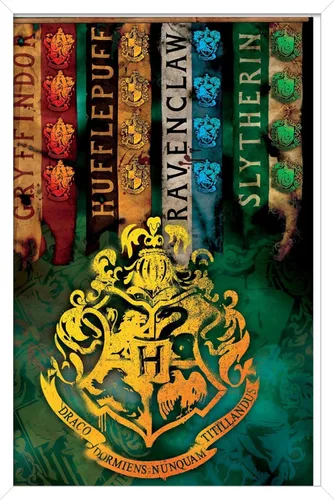 Miniatura 12 de Trends International The Wizarding World: Harry Potter - Póster de pared con crestas de la casa, 14.725 x 22.375 pulgadas, versión enmarcada